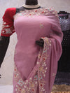 “The Exquisite Elegant Mauve” Premium Designer Saree