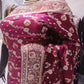 “The Royal Wine” Premium Bridal Banarasi Silk Saree