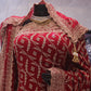 “The Royal Bridal Red” Premium Designer Saree with Veil