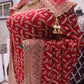 “The Royal Bridal Red” Premium Designer Saree with Veil