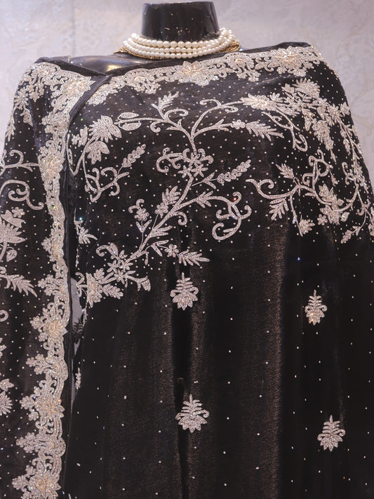 “The Black” Premium Handcrafted Designer Saree