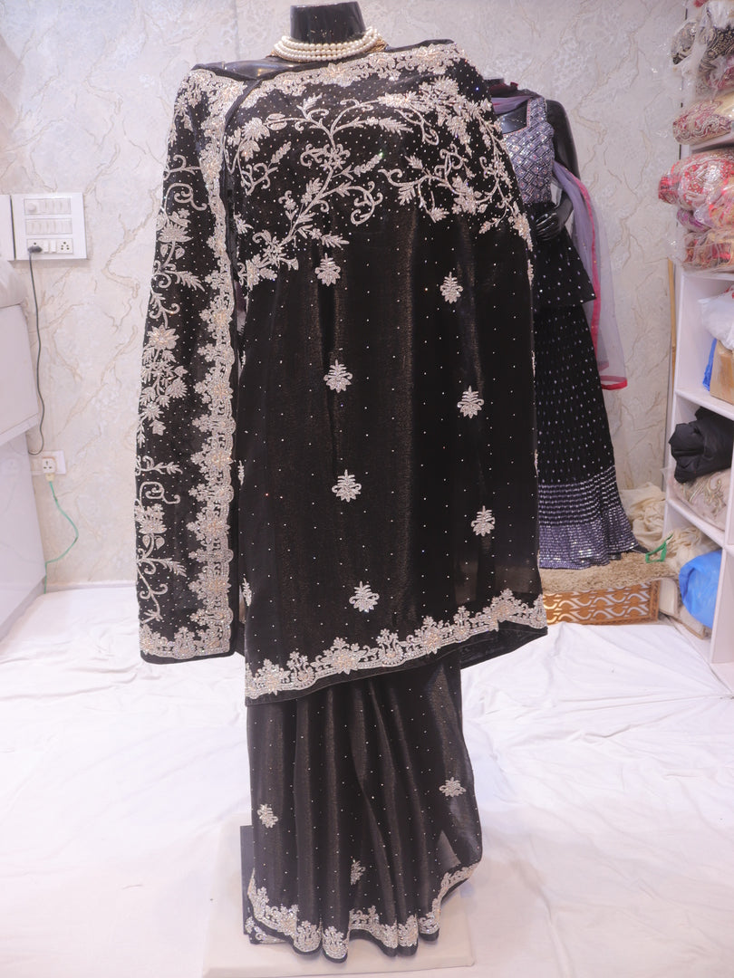 “The Black” Premium Handcrafted Designer Saree