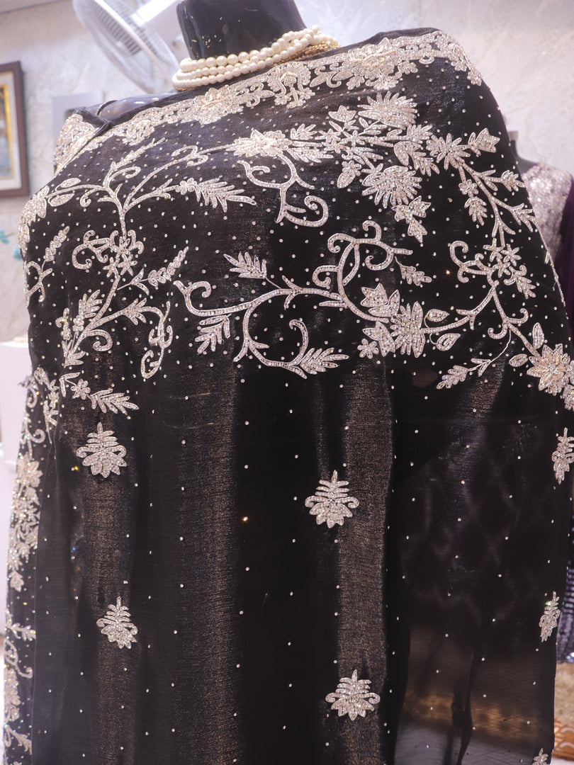 “The Black” Premium Handcrafted Designer Saree