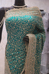 "The Royal Peacock Green" Premium Designer Saree