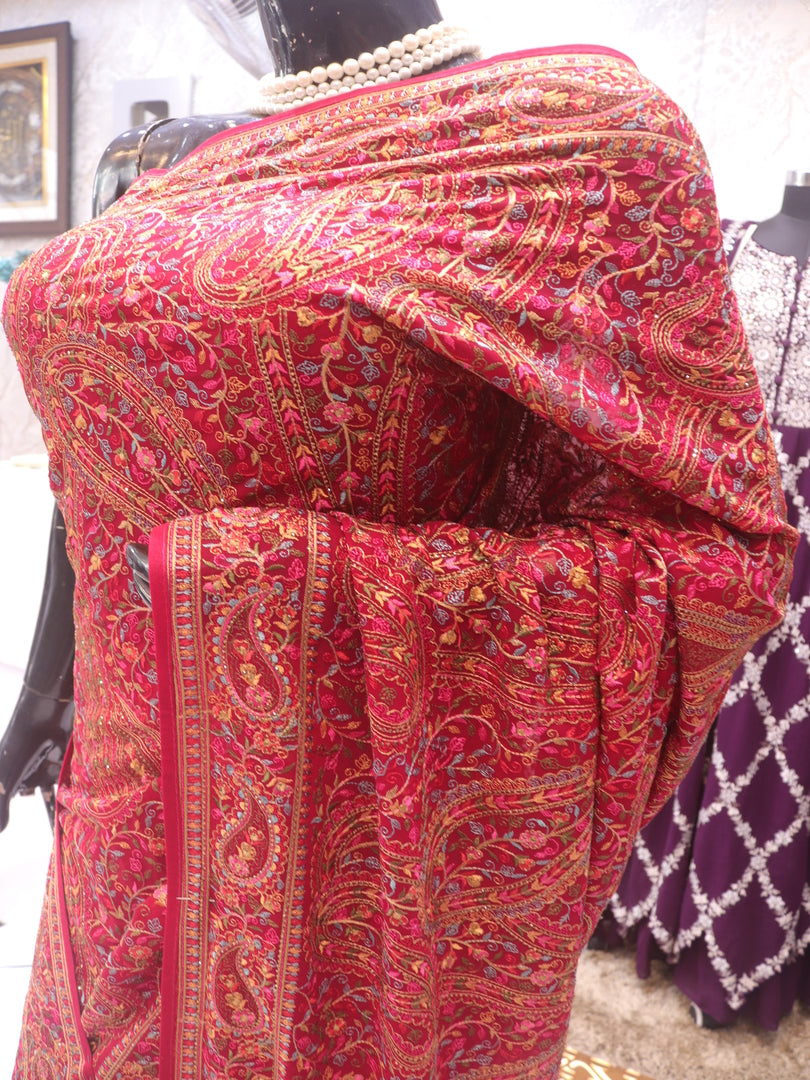 “The Raspberry Sorbet” Premium Rajwadi Saree