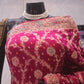 “The Deep Magenta” Premium Antique Hand-Crafted Banarasi Bandani Chiffon Saree
