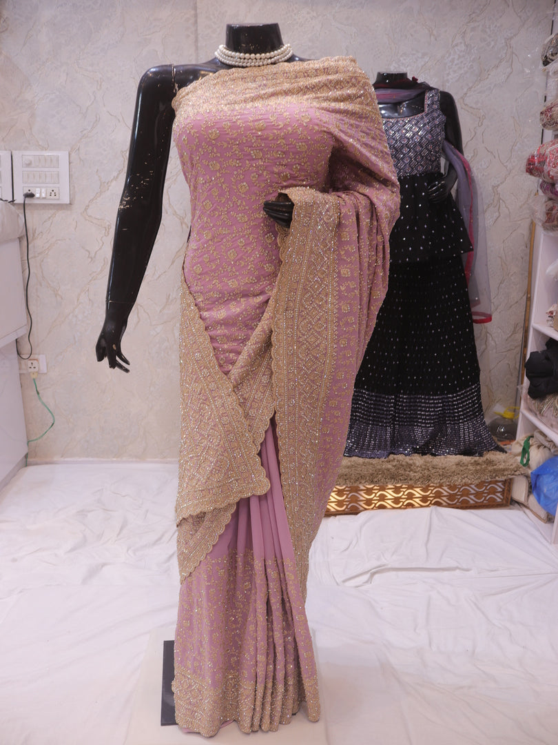 “The Mauve” Premium Designer Saree