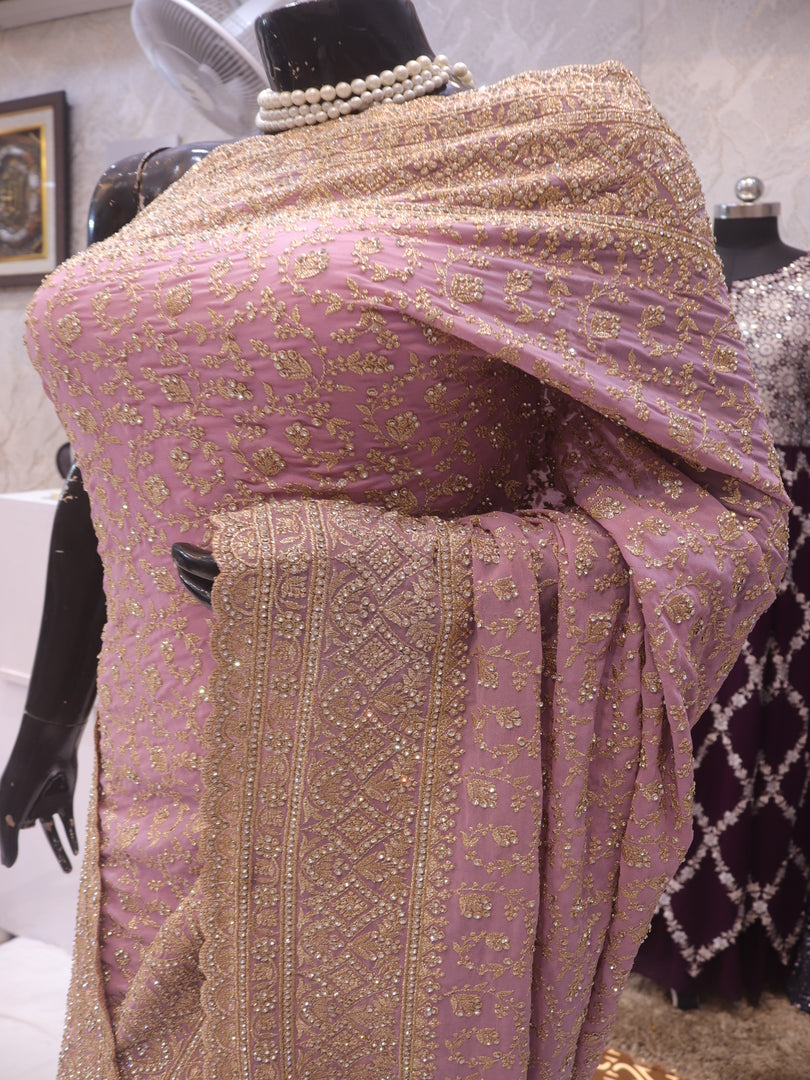 “The Mauve” Premium Designer Saree