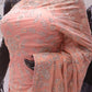 “The Peach Crystal” Premium Designer Saree