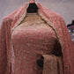 “The Rose Pink” Premium Designer Saree with Veil