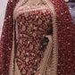 “The Royal Maroon” Premium Designer Saree with Veil