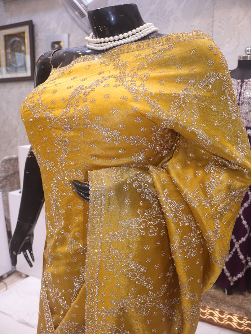 “The Gold Mustard” Premium Designer Saree