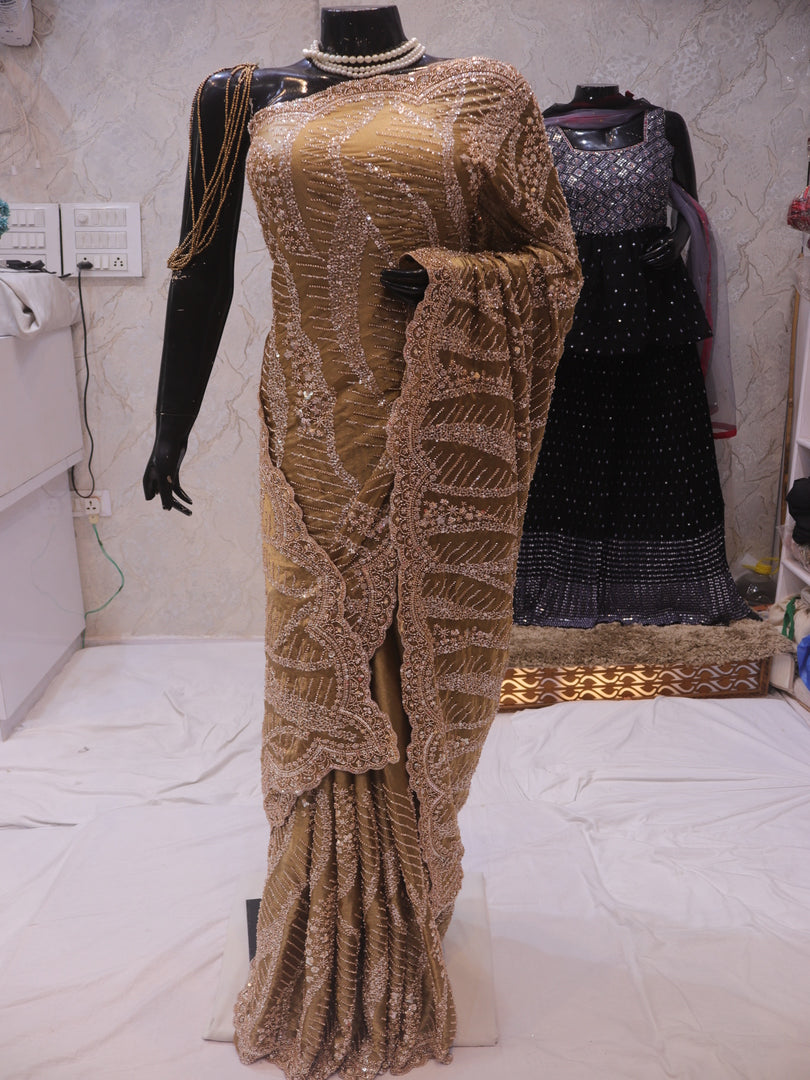 “The Golden” Premium Designer Saree