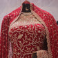 “The Royal Bridal Red” Premium Designer Saree with Veil