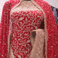 “The Royal Bridal Red” Premium Designer Saree with Veil
