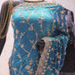 “The Peacock Teal” Premium Designer Saree