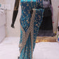 “The Peacock Teal” Premium Designer Saree