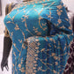 “The Peacock Teal” Premium Designer Saree