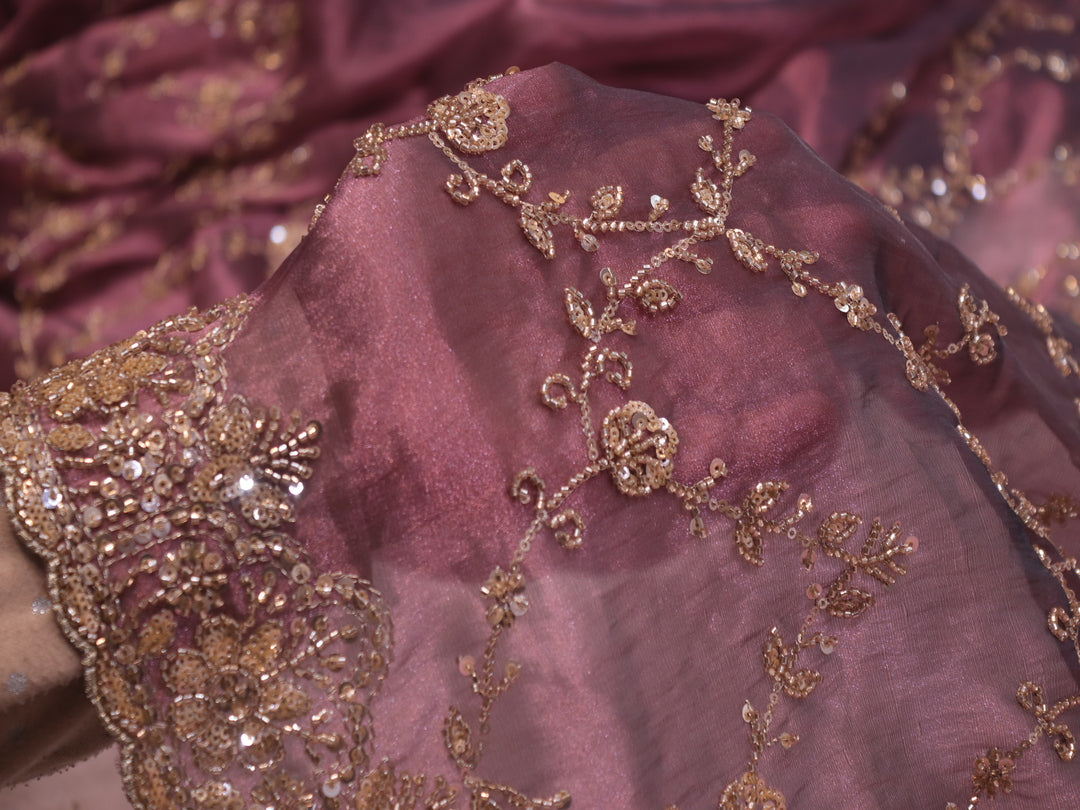 “The English Violet” Premium Designer Saree