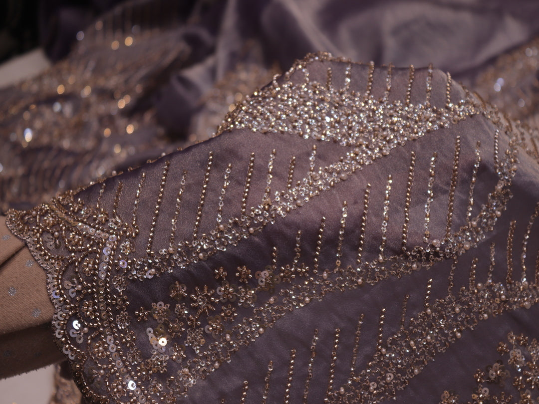 “The Exquisite Mauve” Premium Designer Saree