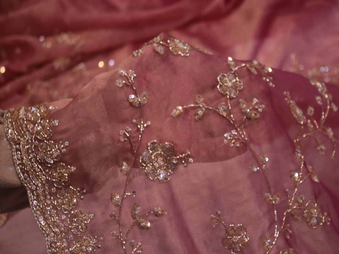 "The Rose Pink" Premium Designer Saree