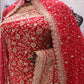 “The Bridal Red” Vol 2 Premium Designer Saree with Veil