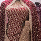 The Royal Maroon” Premium Designer Saree with Veil