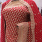 “The Bridal Red” Premium Designer Saree with Veil