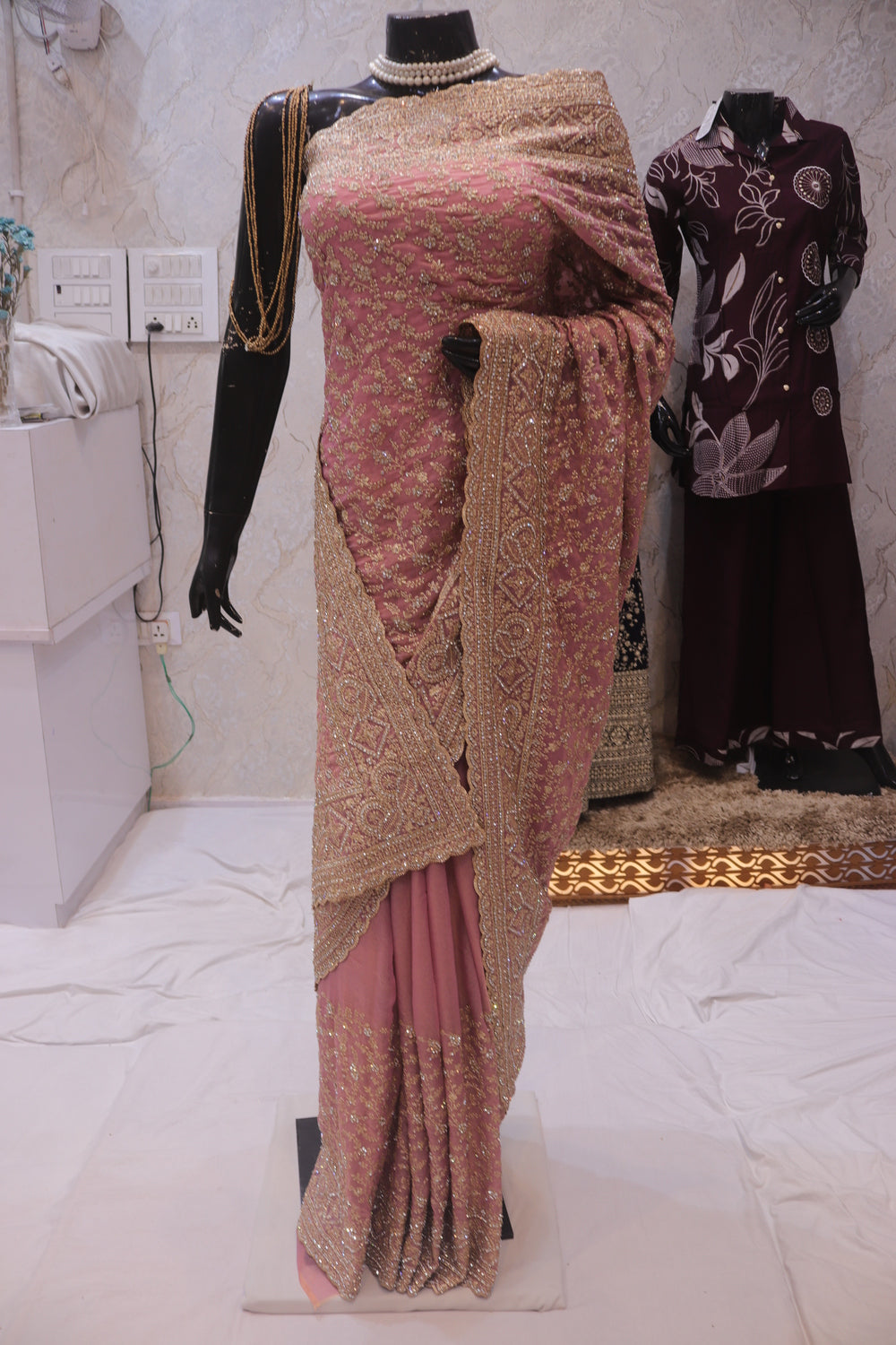 "The Dusty Pink" Premium Designer Saree