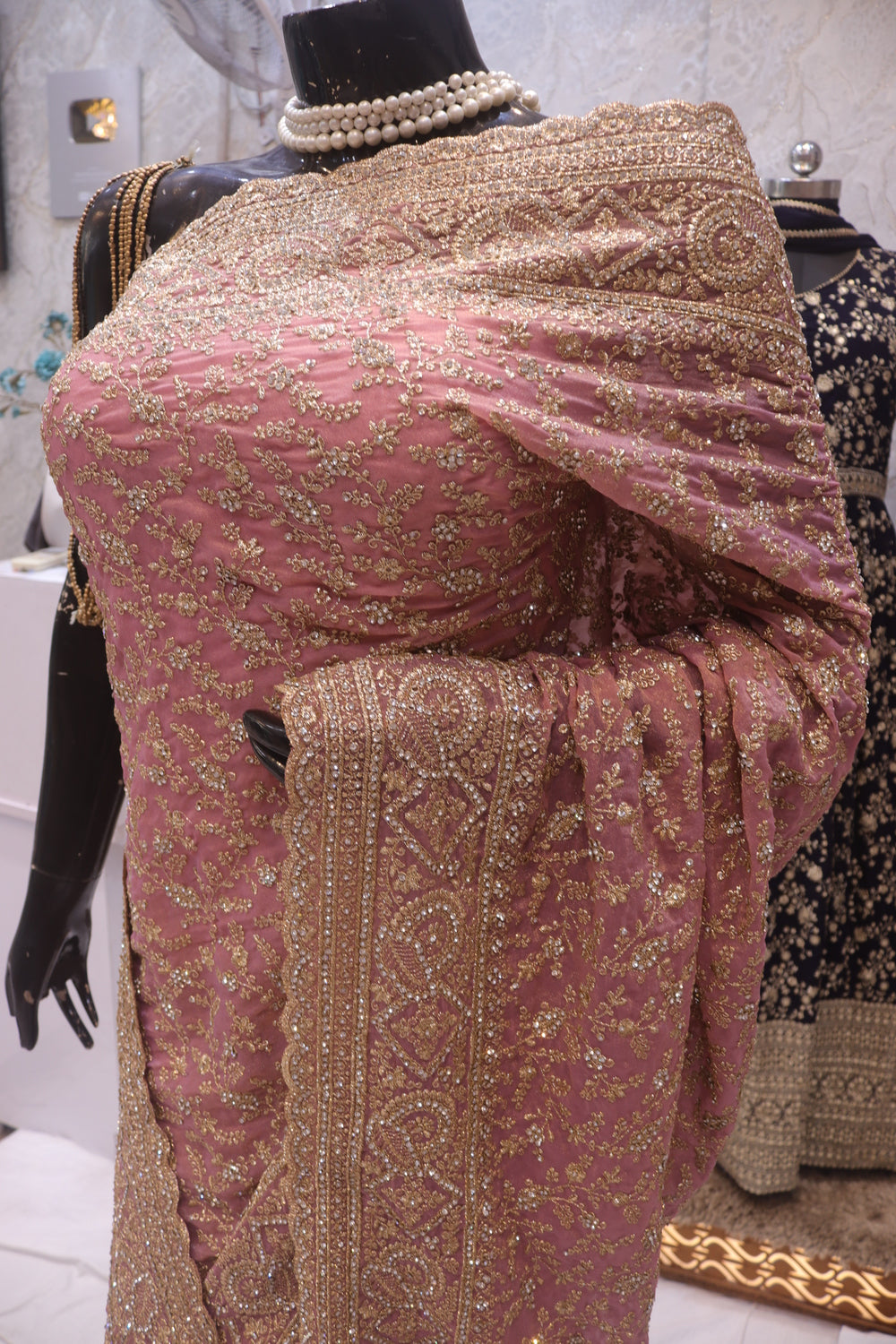 "The Dusty Pink" Premium Designer Saree