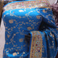“The Vibrant Cerulean Blue” Premium Banarasi Silk Saree