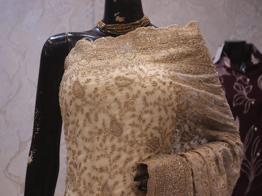 “The Luxury Ivory” Premium Designer Saree