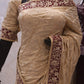 "The Golden Petals" Premium Handcrafted Zardozi Work Saree