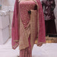 “The Valentine Pink” Premium Designer Saree with Veil