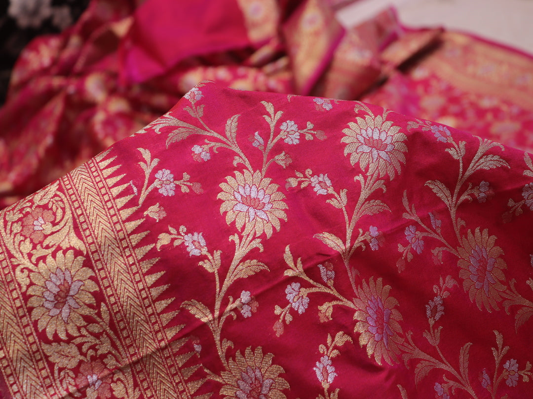 “The French Fuchsia” Premium Banarasi Saree