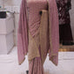 "The Lilac" Premium Designer Saree With Veil