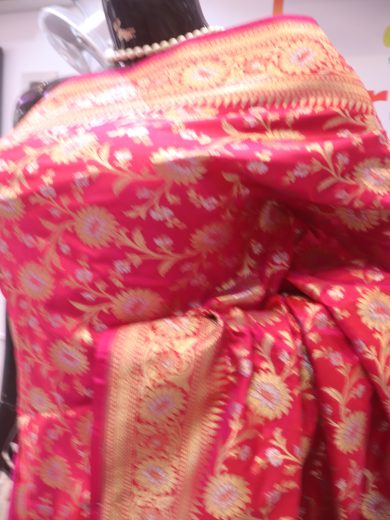 “The French Fuchsia” Premium Banarasi Saree