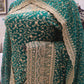 "The Persian Green" Premium Designer Saree with Veil