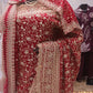 “The Bridal Red” Premium Designer Saree with Veil