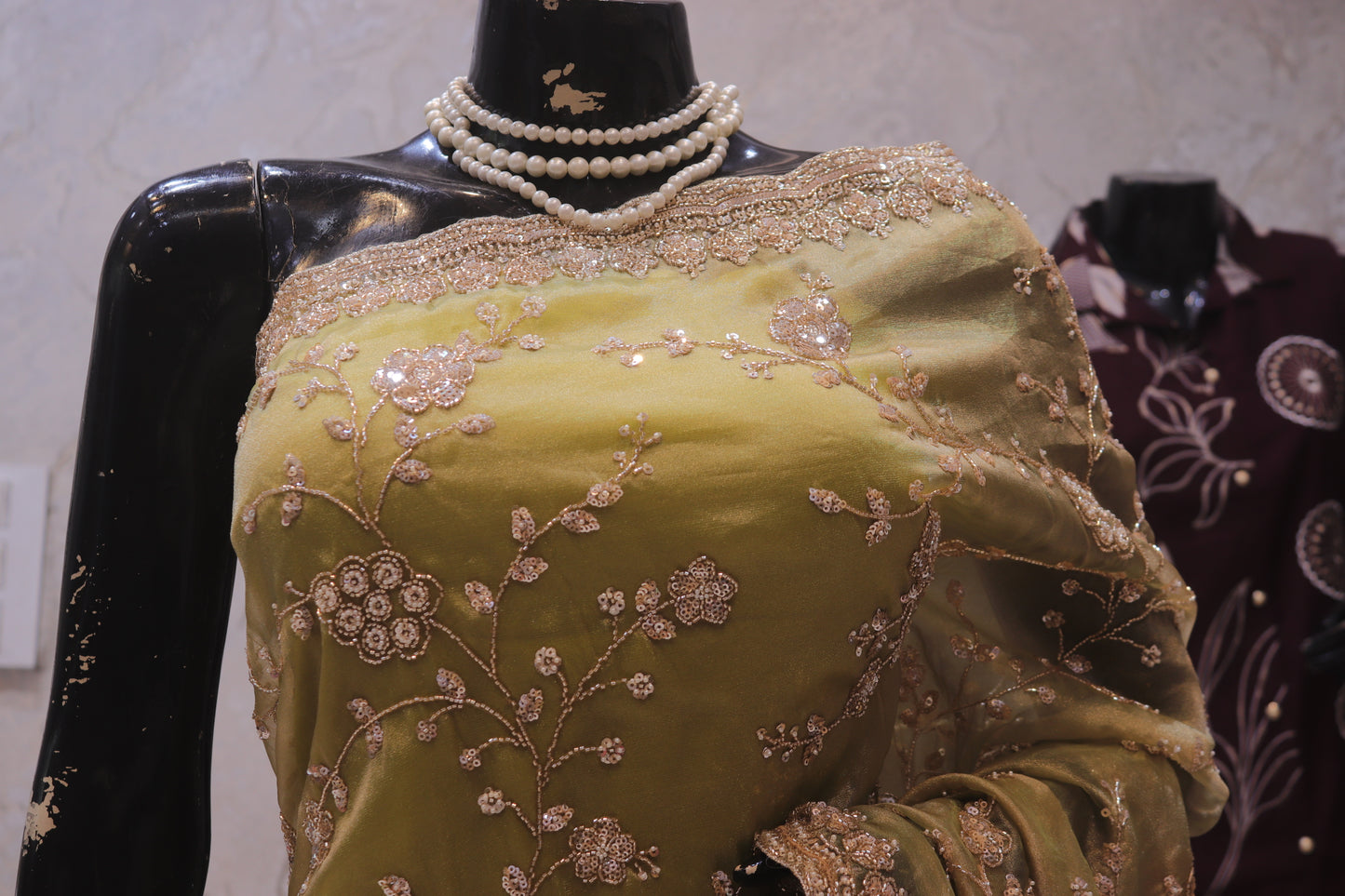"The Olive Green" Premium Designer Saree