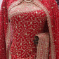 “The Bridal Red” Vol 3 Premium Designer Saree with Veil