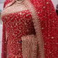 “The Bridal Red” Vol 3 Premium Designer Saree with Veil