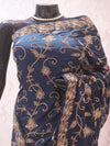 “The Teal Blue” Premium Handcrafted Saree