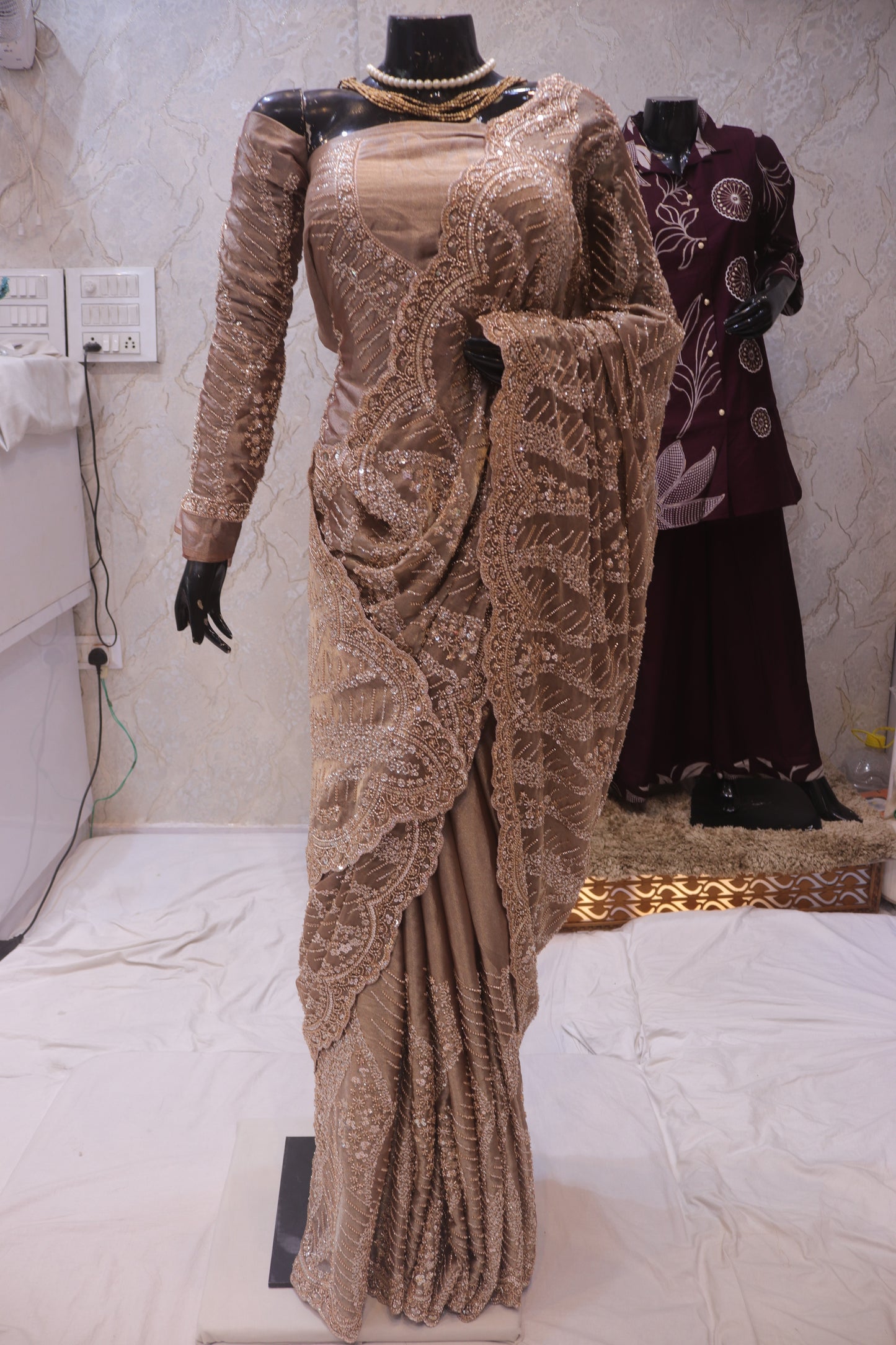 "The Platinum Gold" Premium Designer Saree