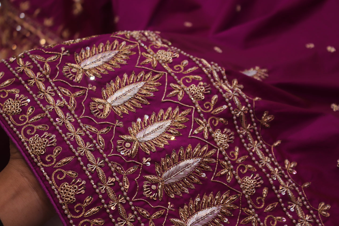 “The Royal Magenta” Premium Handcrafted Saree