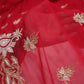 “The Maroon Splash” Premium Handcrafted Saree