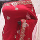 “The Maroon Splash” Premium Handcrafted Saree