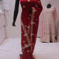 “The Maroon Splash” Premium Handcrafted Saree