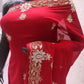 “The Maroon Splash” Premium Handcrafted Saree