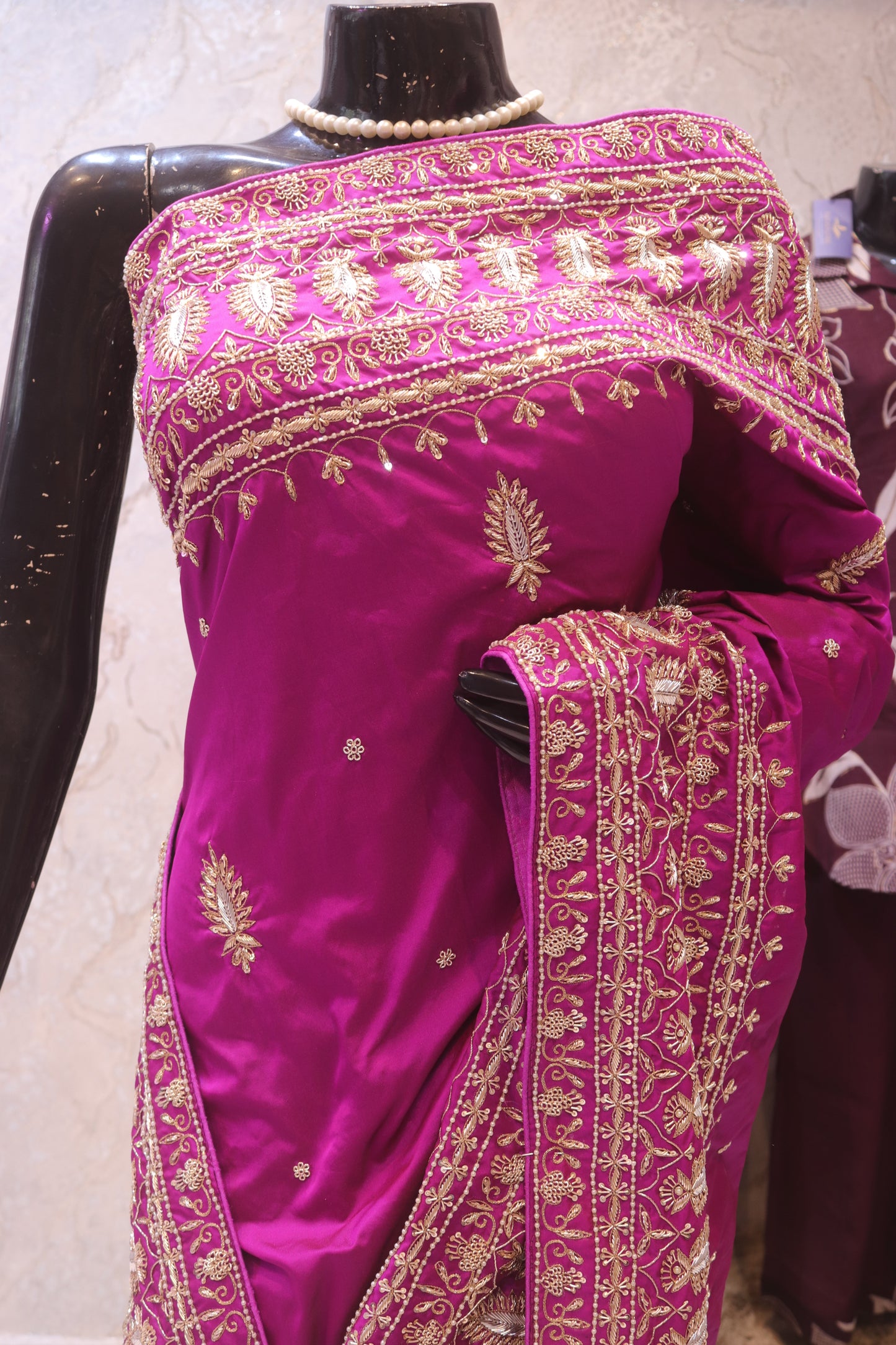 “The Royal Magenta” Premium Handcrafted Saree